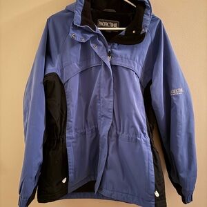 Vintage Women’s Pacific Trail Blue Hooded Winter Jacket Size Lg